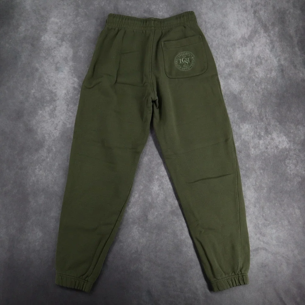 Lacoste Sweatpants Joggers Mens 34 Olive Green Embroidered Logo French Athletic